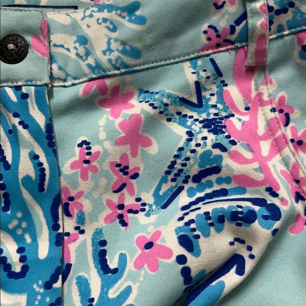 Amelia Quin Colorful Coral Print Pants - Picture 5 of 5